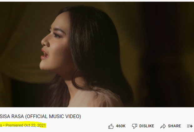 Lirik Lagu Mahalani Sisa Rasa - Viewer Youtube Tembus 31M