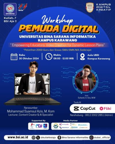 UBSI Karawang Bakal Adakan Workshop Pembuatan Video Pembelajaran Guru dan Siswa