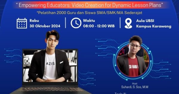 UBSI Karawang Bakal Adakan Workshop Pembuatan Video Pembelajaran Guru dan Siswa