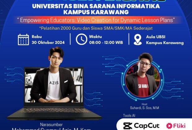 UBSI Karawang Bakal Adakan Workshop Pembuatan Video Pembelajaran Guru dan Siswa