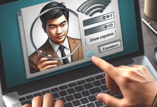 Tampilan menu Wi-Fi Status saat menampilkan password wifi di laptop Cara cek password wifi di laptop Windows tanpa aplikasi Langkah mudah mengetahui password wifi tersimpan di laptop Tutorial visual cara melihat password wifi lewat CMD