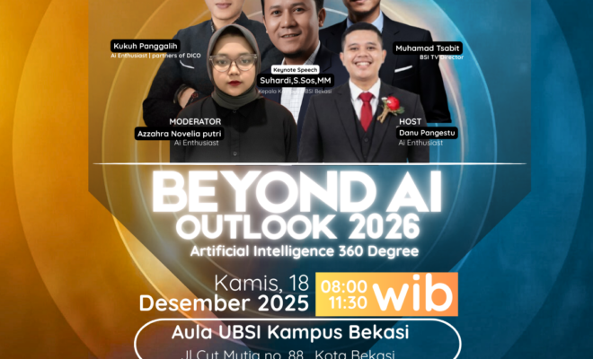 Seminar Beyond AI Outlook 2026 UBSI Bekasi: Membangun Wawasan Artificial Intelligence untuk akademisi